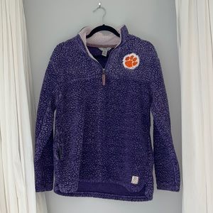 Cozy fleece Clemson pullover!
